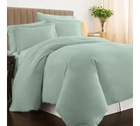 Pizuna Luxurios Cotton Emperor Duvet Cover Sets Seafoam Sage, 800 Thread Count 100% Long Staple Cotton Duvet Cover 285 x 240 cm with Button Closure (Emperor Bedding Set)