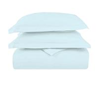 Pizuna Luxurios Cotton Super King Duvet Cover Set Baby Blue, 1000 Thread Count 100% Long Staple Cotton Superking Duvet Cover 260x220cm, Sateen Thick Quilt Cover with Button Closure