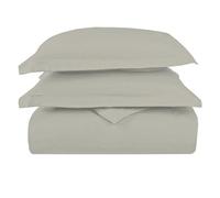 Pizuna Luxurios Cotton Super King Duvet Cover Set Silver, 1000 Thread Count 100% Long Staple Cotton Superking Duvet Cover 260x220cm, Sateen Thick Quilt Cover with Button Closure