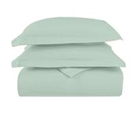 Pizuna Luxurious Cotton Super King Duvet Cover Set Seafoam Sage, 1000 Thread Count 100% Long Staple Cotton Superking Duvet Cover 260x220cm, Sateen Thick Quilt Cover with Button Closure