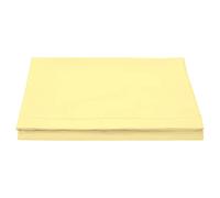Pizuna Pure Combed Cotton Super King Flat Sheet Mellow Yellow, 600 Thread Count Long Staple Brushed Cotton Flat Sheets Super King Size, Sateen Flat Sheet Superking(Superking Flat Sheets Cotton 1 PC)