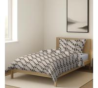 Pizuna Single Duvet Cover Set Cotton 140x200cm Brown (2PC) 400 Thread Count