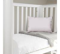 Pizuna Toddler Pillow Cases 40 x 60 cm, Light Lilac, 400 Thread Count 100% Long Staple Cotton Crib Pillowcase Set of 2, Soft Sateen Weave Baby Pillow Cover