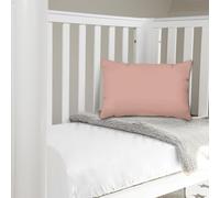 Pizuna Toddler Pillow Cases 40 x 60 cm, Misty Rose, 400 Thread Count 100% Long Staple Cotton Crib Pillowcase Set of 2, Soft Sateen Weave Baby Pillow Cover