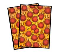 (Pizza) 100% Hand-Drawn 100ct Textured Matte TCG/MTG Card Art Sleeves by Realm Guard