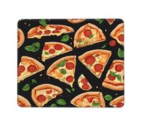 (Pizza 3D) 8.3 x 10.3 in Mousepad Non-Slip Rubber Base Mouse-Mat for Home Office Gaming