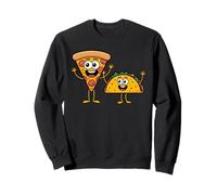 Pizza and Taco Fun Graphic for Food Lovers Sweatshirt