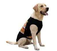 Pizza and The King Dog Cooling Vest Summer Shirts Cute Pullover Pet Clothes for Large Puppy