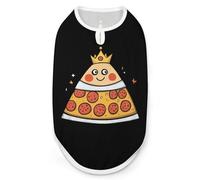 Pizza And The King Dog Shirt Cat Tank Top Pet Clothes Sleeveless Summer T-Shirts for Small Medium Puppy