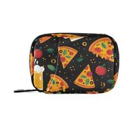 Pizza Beer Tomato Daily Tablet Pill Organiser Weekly Pill Box 7 Day Travel Small for Medicine Vitamin Supplement