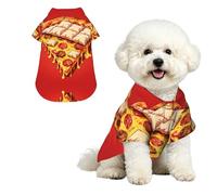 Pizza blanket S Pet Hawaiian Shirt for Small Dogs-Cute Summer Beach Outfit for Puppy, Soft Breathable Cat Clothes with Buttons