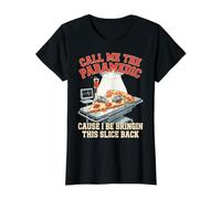 Pizza Call Me The Paramedic Cause I Be Bringin This Slice Value Graphic T-Shirt, Women, Black, XL