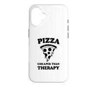 Pizza Cheaper Therapy Pizza Slice Food Lover Therapist Case for iPhone 16