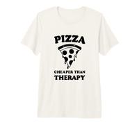 Pizza Cheaper Therapy Pizza Slice Food Lover Therapist Premium T-Shirt