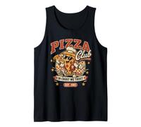 Pizza Club in Crust We Trust Retro Pizza Mascot Gifting Tank Top