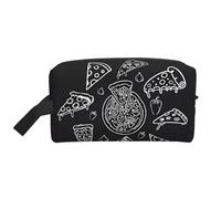 Pizza Constellation (1) Print Toiletry Bag for Men Travel Toiletry Bag, Spacious Capacity Cosmetic Bag for Women