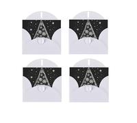 Pizza Constellation Print Blank Greeting Cards, Love Buttons, Pearl Paper Envelopes Suitable For Various Occasions - Anniversary Cards, Thank You Cards, Holiday Cards, Wedding Cards, Congratulations.