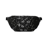 Pizza Constellation Printed Fanny Pack Waist Bag for Men Women, Adjustable Bumbags Hip Bum Bag Travel Crossbody Bags Sports Running Hiking Belt Bag