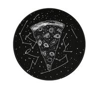Pizza Constellation Prints Round Mouse Pad 1 PCS,Non-Slip Rubber Base Mousepad Mouse Mat for Laptop Computer Office 7.9 x 7.9 Inch