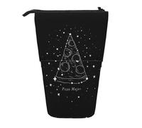 Pizza Constellation Vertical Retractable Pencil Case, Easy to Use, Adjustable Size According to Needs