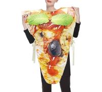 Pizza Costume - 25.2 Inch Composite Cotton | Pizza Slice Costume | Fun Party Outfit | Role Play Costumes | Humorous Food Clothes For Dress Up Carnival Birthday Celebration Use