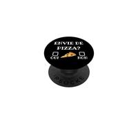 Pizza Craving Yes or No Humor Italy Kitchen Chef Calzone PopSockets Adhesive PopGrip