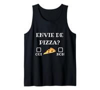 Pizza Craving Yes or No Humor Italy Kitchen Chef Calzone Tank Top