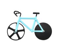 Pizza Cutter, Bicycle Pizza Cutter Wheels Dual Stainless Steel Super Sharp Blades Slicer with Non-Stick Coating