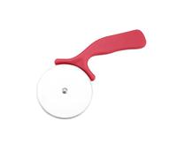 Pizza Cutter Wheel - Stainless Steel - Easy to Cut and Clean - Super Pizza Slicer - Dishwasher - Handles Large and Small Pizza - Corte De Pizza(Red) (Red, 16.1cm)