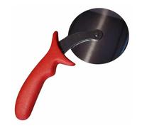 Pizza Cutter with Wheel Slicer Stainless Steel Blade and Plastic Handle Anti-Slip, Professional Pizza Slicer Through Crusts, Pies and More, Dishwasher Safe (Red)