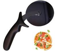 Pizza Cutter with Wheel Slicer Stainless Steel Blade and Plastic Handle Anti-Slip, Professional Pizza Slicer Through Crusts, Pies and More, Dishwasher Safe, Length 8.5cm Wheel Blade, 20.5cm (Red)
