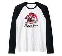 Pizza Day - Pizza is All We Need (Funny Alien Graphic) Raglan Baseball Tee