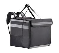 Pizza Delivery Backpack - Expandable, Insulated Storage Space, Large Capacity, Safety Function with Reflective Strips, Robust Thermal Food Transport, Design with Multiple Compartments