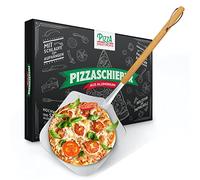 Pizza Divertimento® Pizza Shovel - Pizza Shovel Made of Stainless Aluminium [83 cm] - Practical and Solid Thread - Pizza Server with Rounded Edges
