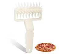 Pizza Dough Docker, Lattice Roller Cutter with Spikes, Pastry Cutter Roller Household Pin Puncher Dough Hole Maker DIY Baking Tool That Prevent Dough from Blistering