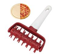 Pizza Dough Docker Roller Plastic Pizza Pin Puncher Dough Hole Maker Docking Tool Pizza Making Accessories for Cookie Pie Pastry Bread(Red)
