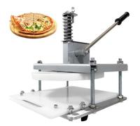 Pizza Dough Press Machine, 16/20/25cm Pastry Press Machine, Stainless Steel Dough Flattener, Adjustable Thickness, With Extended Handle, For Pizza, Pie, Tortillas, Puff Pastry(16cm)