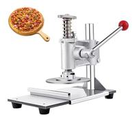 Pizza Dough Press Machine, Adjustable Thickness Tortilla Press, Manual Stainless Steel Press for Home or Commercial Use, 12cm Diameter