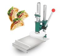 Pizza Dough Press Machine, Hand Press with Cast Iron Base for Making Pies, Bread, and Pie Crusts, 12cm Diameter, 0.2 Inch Thick Disc