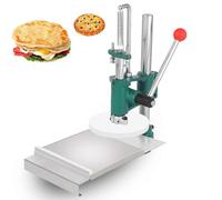 Pizza Dough Press Machine, Stainless Steel Manual Pastry Press, Portable Machine for Making Hand Pies, Meatloaf, and Pizza Crusts