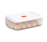 Pizza Dough Proofing Box, 12x9x4 Inch Stackable & Non-Stick Bread Box with Date Recording, Plastic Egg Container with Lid, Frozen & Thawing Fridge Storage Containers for Home.