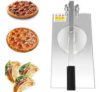 Pizza Dough Roller Sheeter,20-24cmStainless-Steel Household Pizza Press Machine, Manual Press - Easy Homemade Pizza Making(24cm)