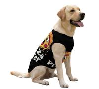 Pizza Eater Funny Dog Shirt Summer Tank Top Sleeveless Cooling Pet Clothes for Large Puppy