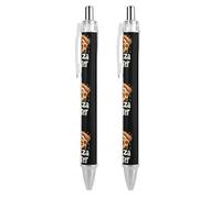 Pizza Eater Funny Retractable Ballpoint Pens Black Ink 0.5mm Fine Tip Ball Point Pencil Office Supplies