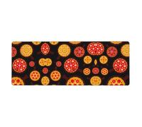 Pizza Food Desk Protector Mat, Extra Large and Durable Desk Pad with Non-Slip Backing for Home Office Use