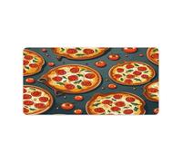 Pizza Food Mouse Pad Large Extended Computer Rectangular Mouse Mat Non-Slip Waterproof Rubber Desk Pad with Multiple Size Options for Office Home Mouse Writing Desk Pad