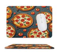 Pizza Food Mouse Pad with Stitched Edge Mousepad Non-Slip Rubber Base Mouse Mat for Laptop Computer 2 Cute Computer Mouse Pads for Office Gaming Home