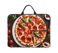 Pizza Food Print 14in Laptop Case Notebook Cover For School Office Travel Portable Computer Bag