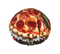 Pizza Food shower caps with a double layer of, hold your hair well whether using them while showering or taking bath.