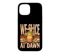 Pizza Frog We Slice At Dawn Food Humor Case for iPhone 15